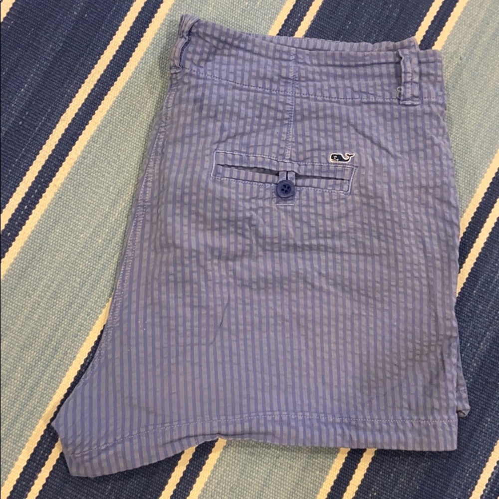 Vineyard Vines Blue Seersucker Shorts